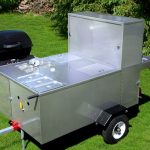 hot dog stand with grill Patagonia cart